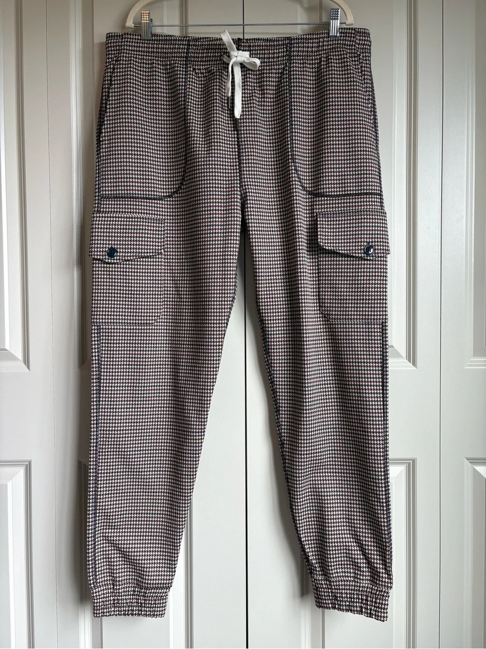 Todd Snyder Men's Houndstooth Technical Knit Pull On Jogger Pants – Size XL